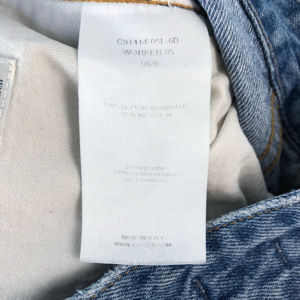Closed Worker 85 Jeans High Waist Straight Leg 27 - Picture 8 of 8